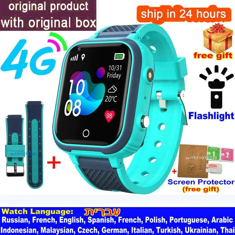 Lt21 smartwatch dla dzieci 4g – gps, rozmowy wideo, sos, wodoodporność ip67