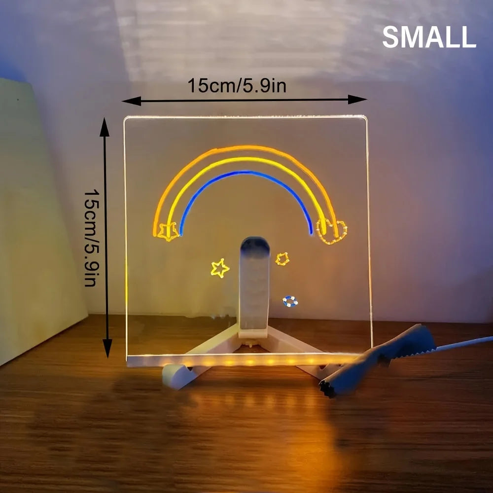 Tablica led do notatek i lampka nocna | plansza do rysowania rgb dla dzieci