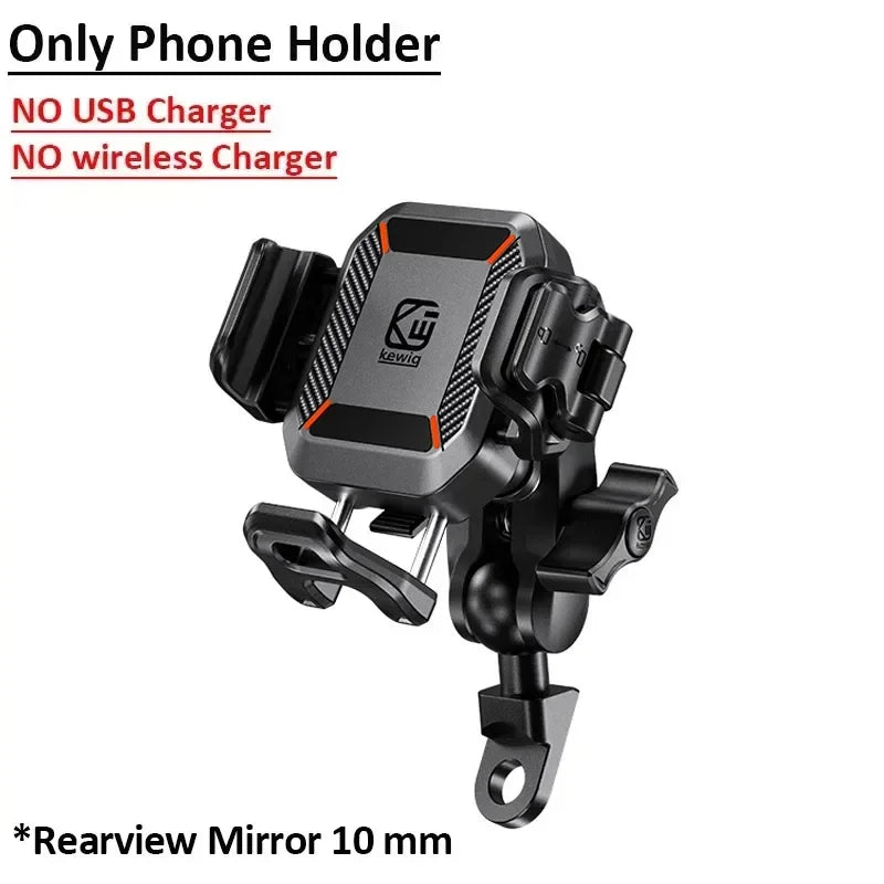 Uchwyt motocyklowy na telefon apex rush – ładowarka bezprzewodowa 15w i usb-c 36w