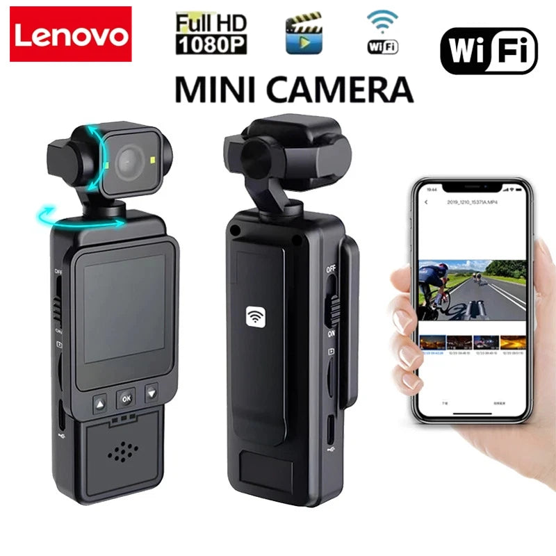 Kamera sportowa lenovo 4k wodoodporna z podwójnymi ekranami