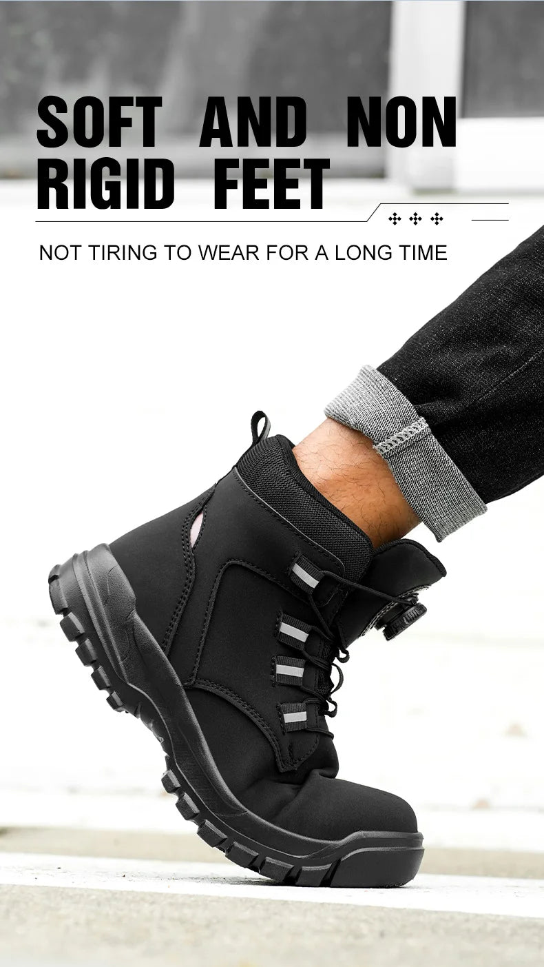 Waterproof Steel Toe Industrial Work Boots - Ultimate Protection