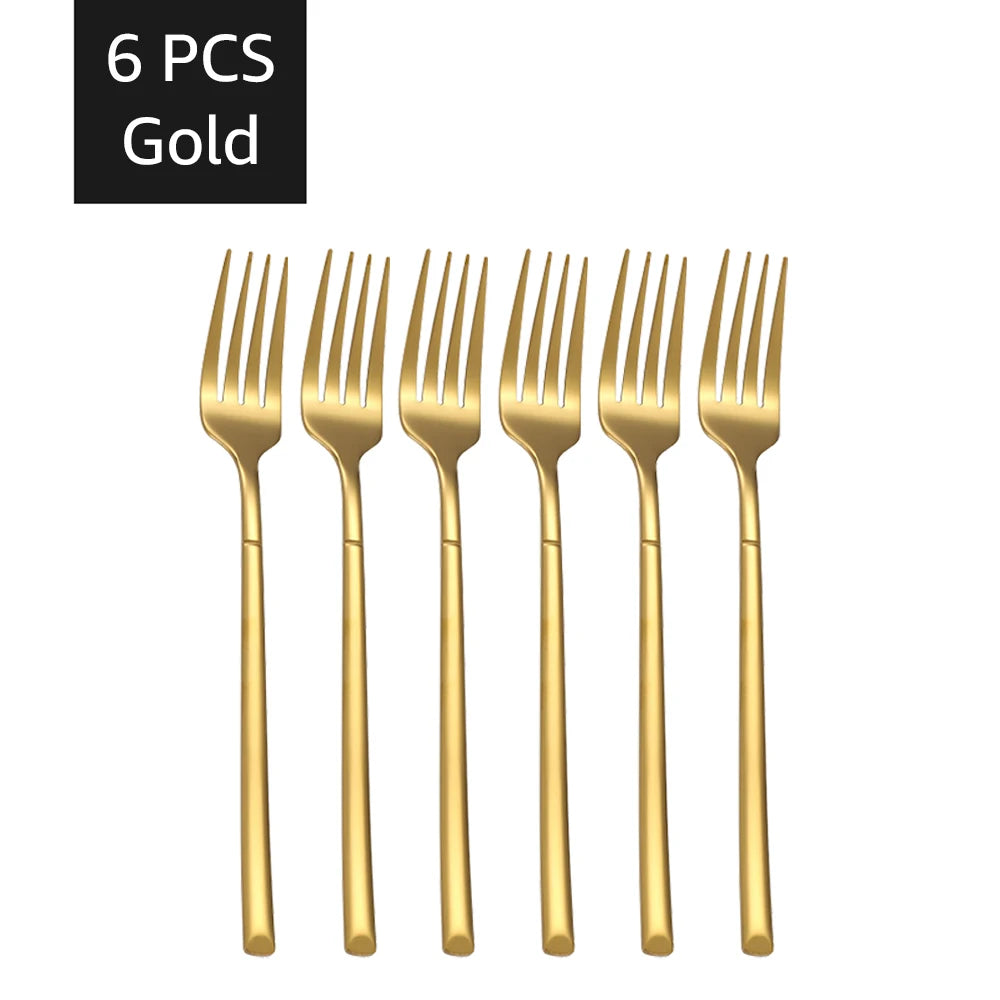 Luxury Gold Cutlery Set - 30-Piece Stainless Steel Dining