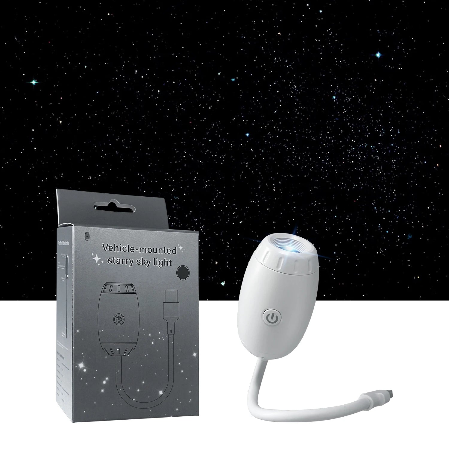 Projektor światła usb do samochodu | led oświetlenie wnętrza galaktyka saturn