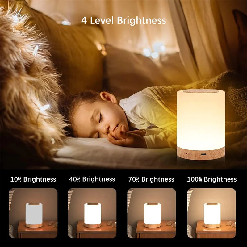 Shenzhitech przenośna inteligentna lampa nastrojowa rgb – sterowanie dotykowe