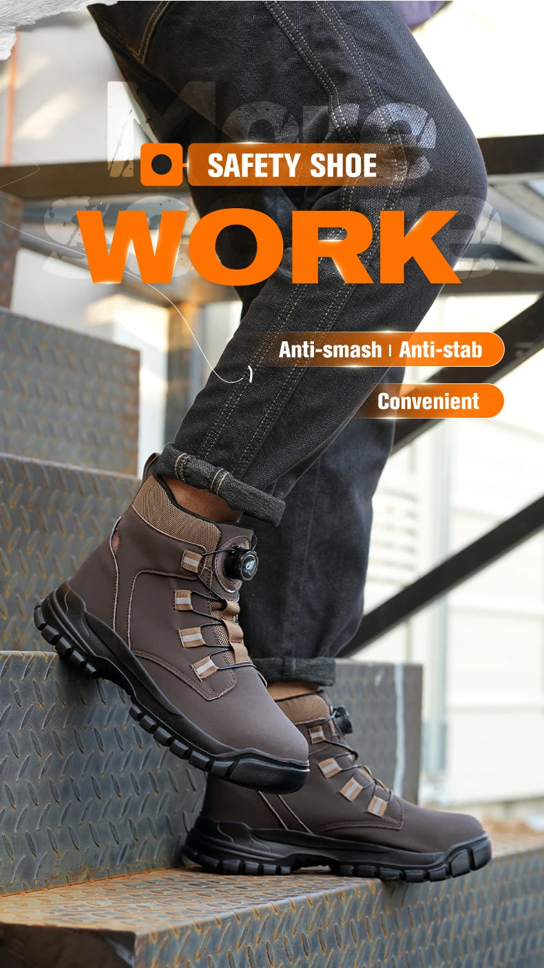 Waterproof Steel Toe Industrial Work Boots - Ultimate Protection