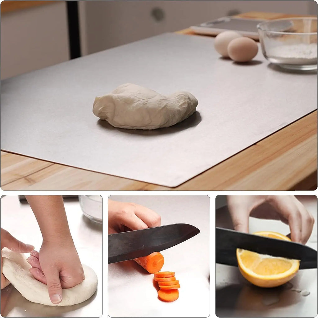 Food Grade Stainless Steel Chopping Board 304 - Non-Slip Kitchen Cutting Board