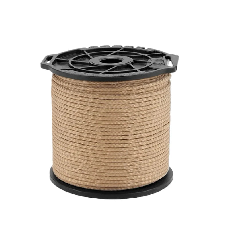 Niezawodna linka spadochronowa paracord 650 lb, 9-rdzeniowa, 4 mm, 100 m – militarna, taktyczna, survivalowa