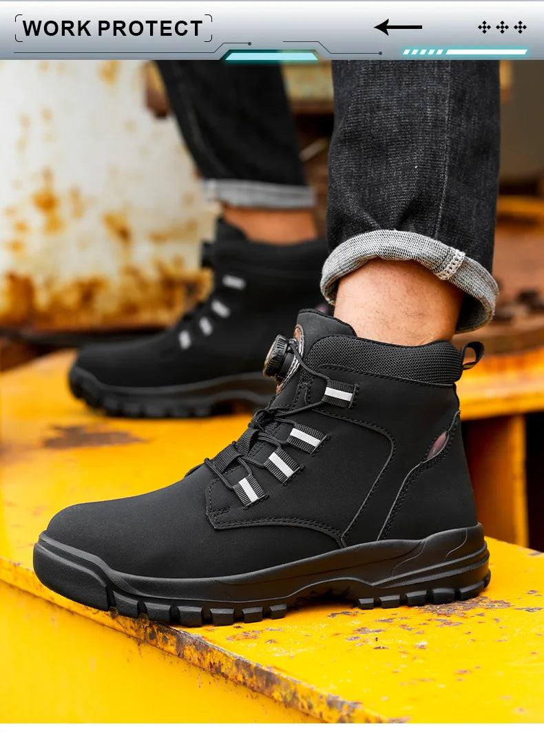 Waterproof Steel Toe Industrial Work Boots - Ultimate Protection