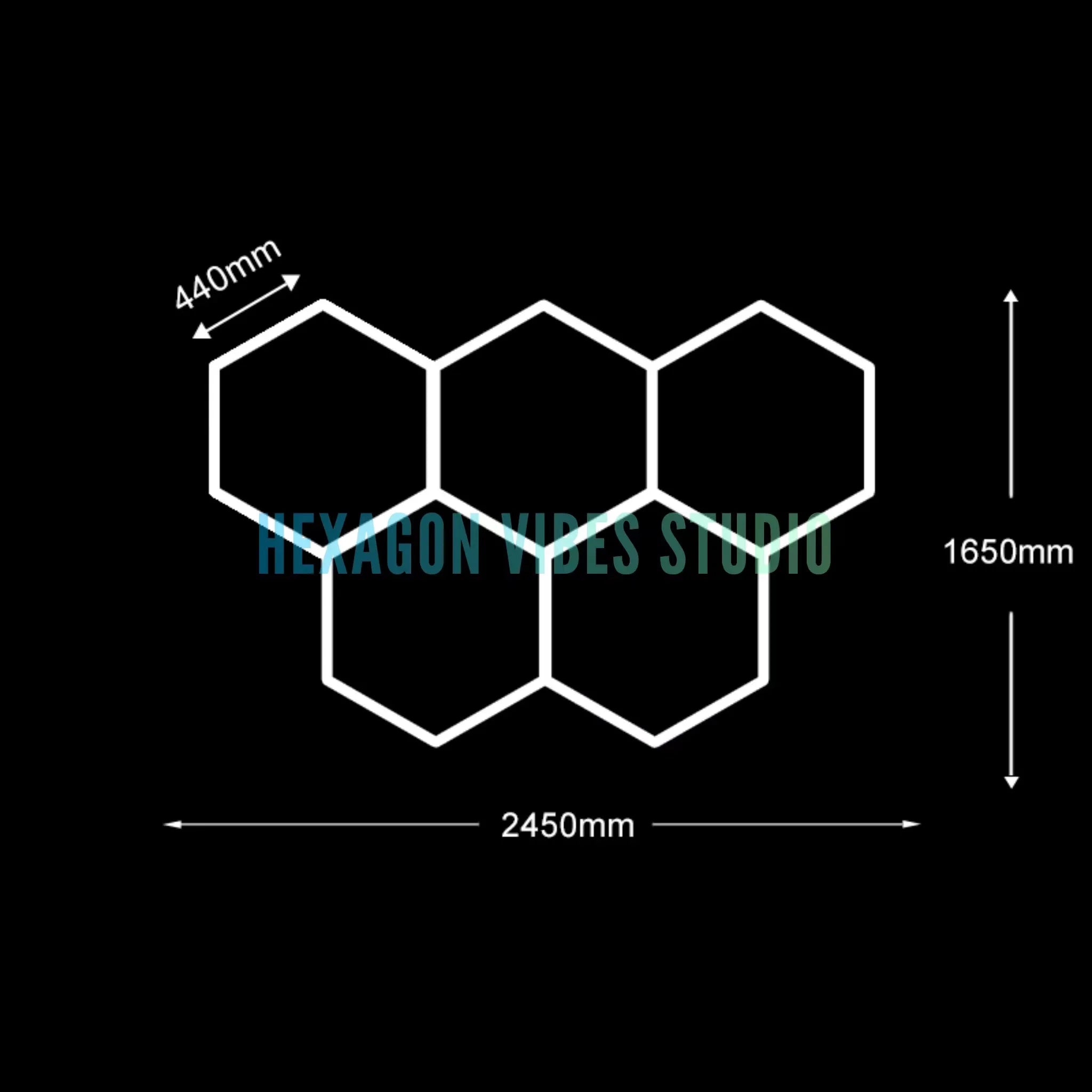 Sześciokątne lampy led do garażu 50000h 6500k ultra jasne