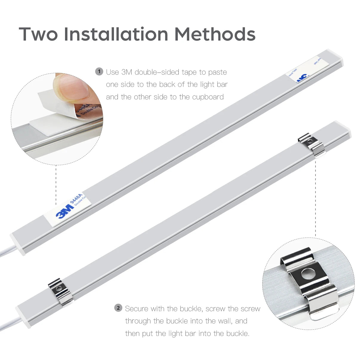 Smart LED Under Cabinet Lighting | Hand Scan Motion Sensor & Dimmer
