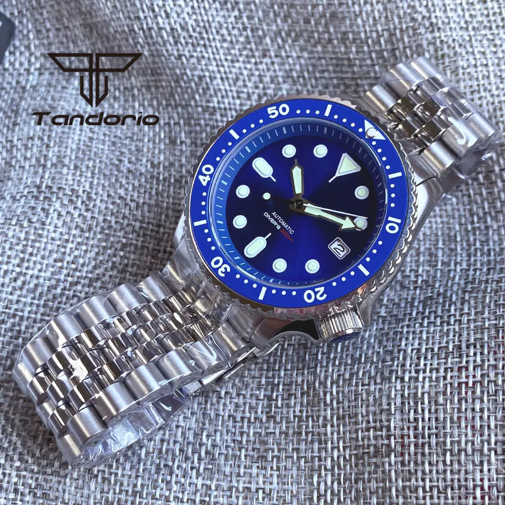 Zegarek automatyczny tandorio skx007 nh35 do nurkowania | solidny i stylowy