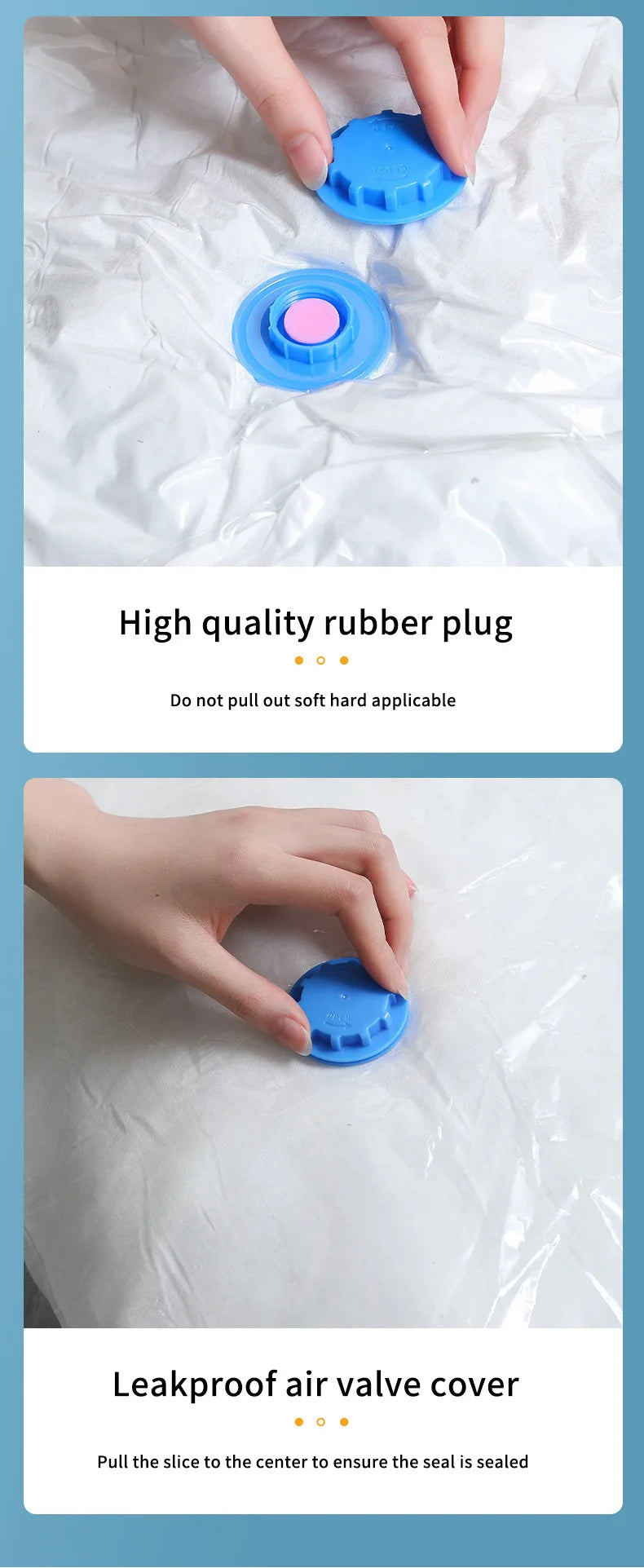 Vabena Vacuum Storage Bags for Clothes & Bedding - Space Saving Organizer