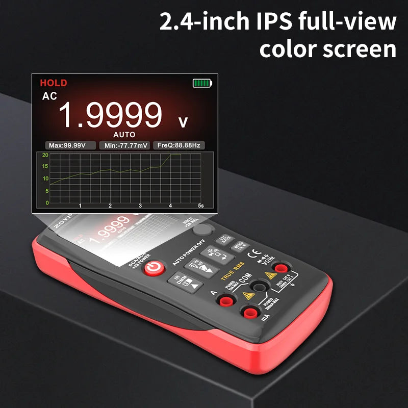 ZOYI R01 Thermal Imager Multimeter: 2-in-1 Infrared Thermometer Electrical Tester