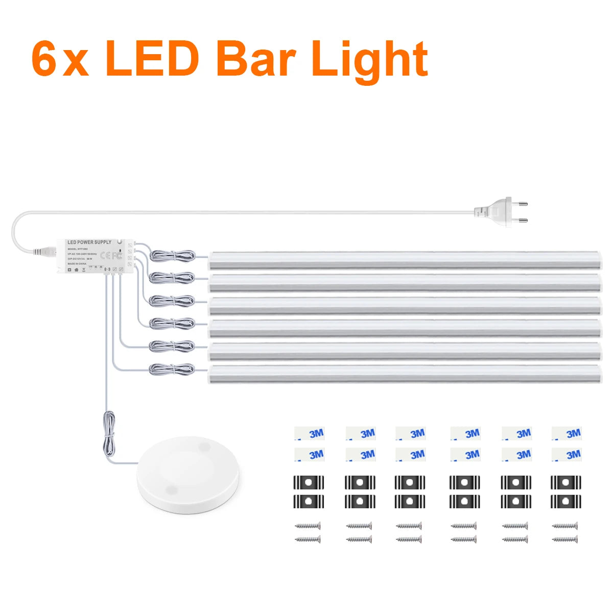 Smart Wireless LED Cabinet Lights: Motion & Touch Sensor for Kitchen & Wardrobe