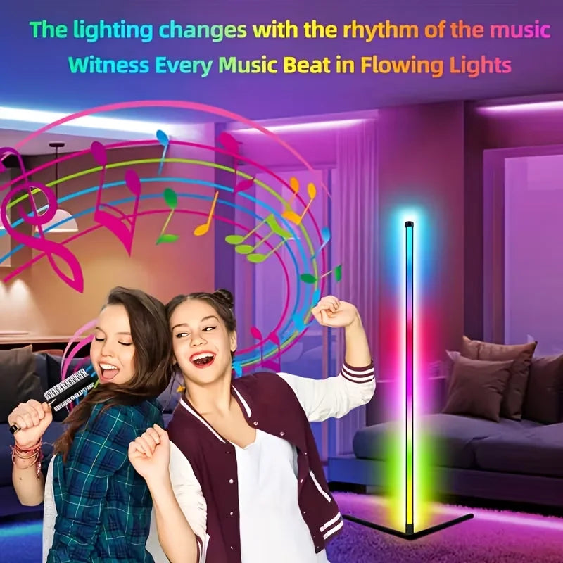 Lampa podłogowa homefish rgb z synchronizacją muzyki - inteligentne oświetlenie led