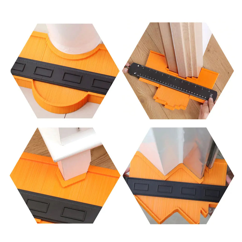 Wider Contour Gauge Duplicator with Lock | 6/10 Inch Profile Shape Copy Tool