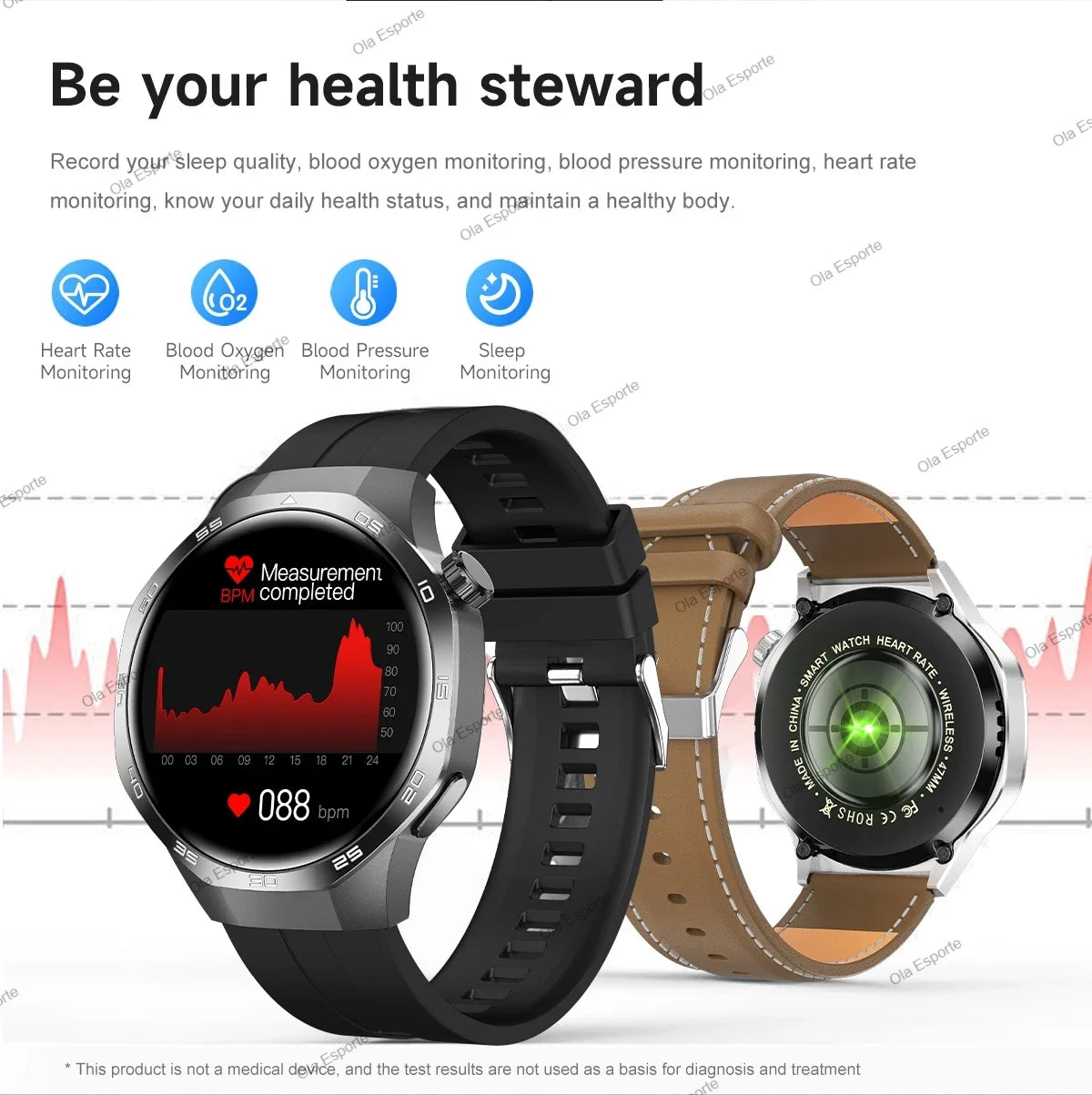 Vabena Watch 5 Pro GPS NFC Smartwatch | AMOLED Display