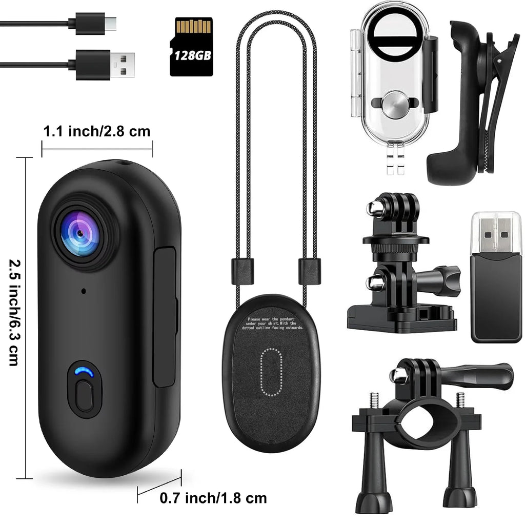 Kamera sportowa 4k mini wifi magnetyczna pov wodoodporna do vlogowania