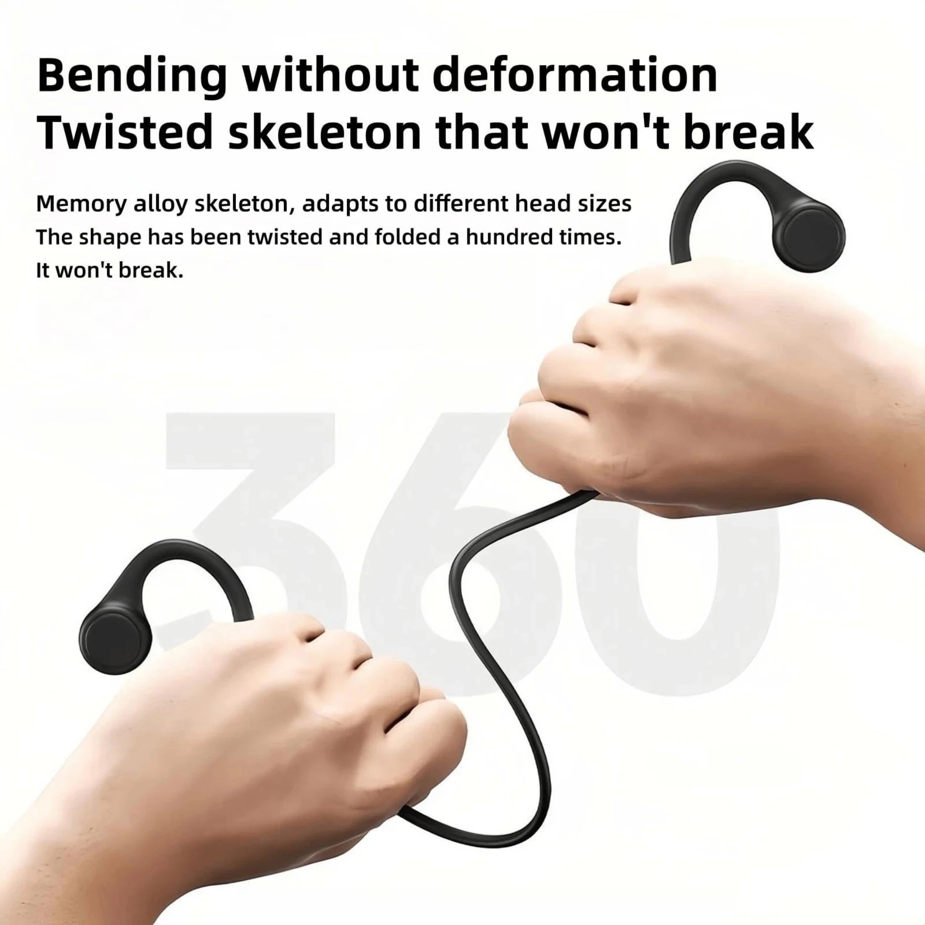 Słuchawki lonmao b33 z przewodnictwem kostnym bluetooth 5.4 z mikrofonem hd