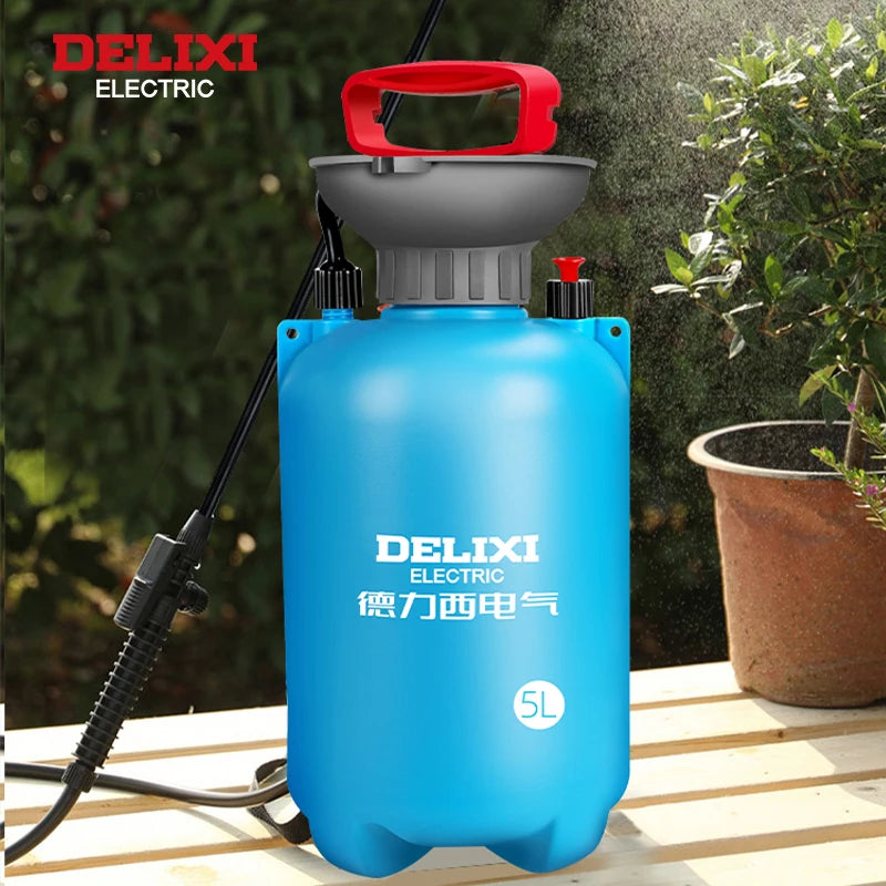 Opryskiwacz ogrodowy delixi electric 3/5/8l – wielofunkcyjny ciśnieniowy do trawnika i ogrodu