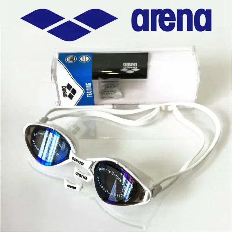 Profesjonalne okulary pływackie arena z powłoką przeciwmgielną i ochroną uv dla dorosłych
