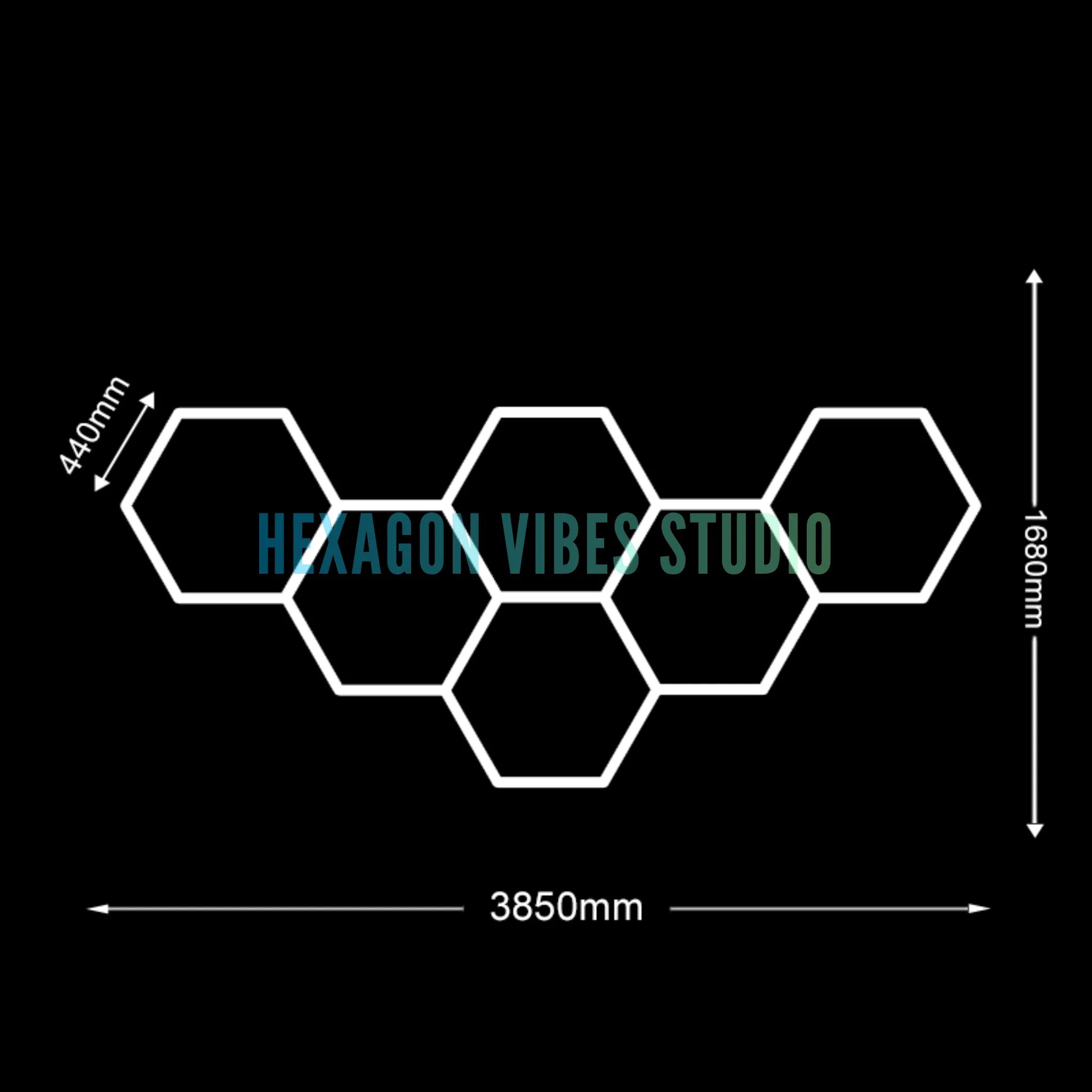 Sześciokątne lampy led do garażu 50000h 6500k ultra jasne