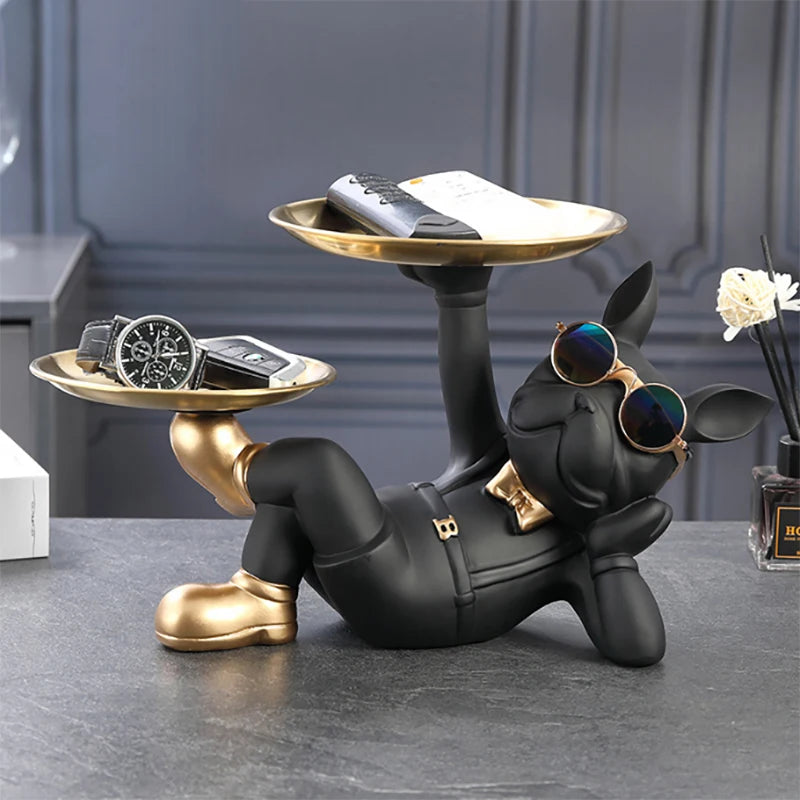 Elegant Bulldog Statue | Modern Home Decor | Statement Piece