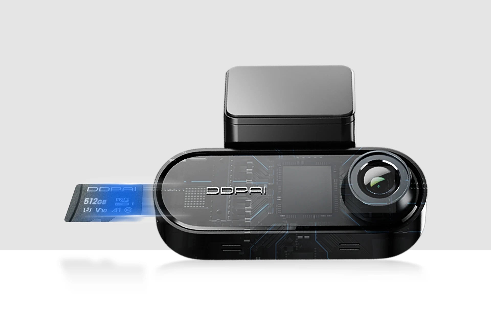 Ddpai n5 podwójna kamera samochodowa 4k hdr - przód i tył z ai nightvis