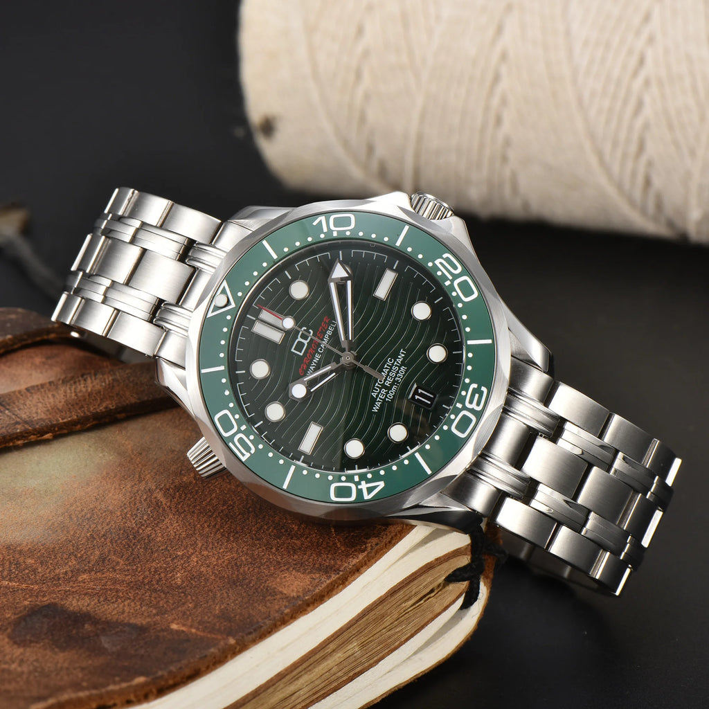 Vabena męski zegarek automatyczny 42mm nh35 | szkło szafirowe