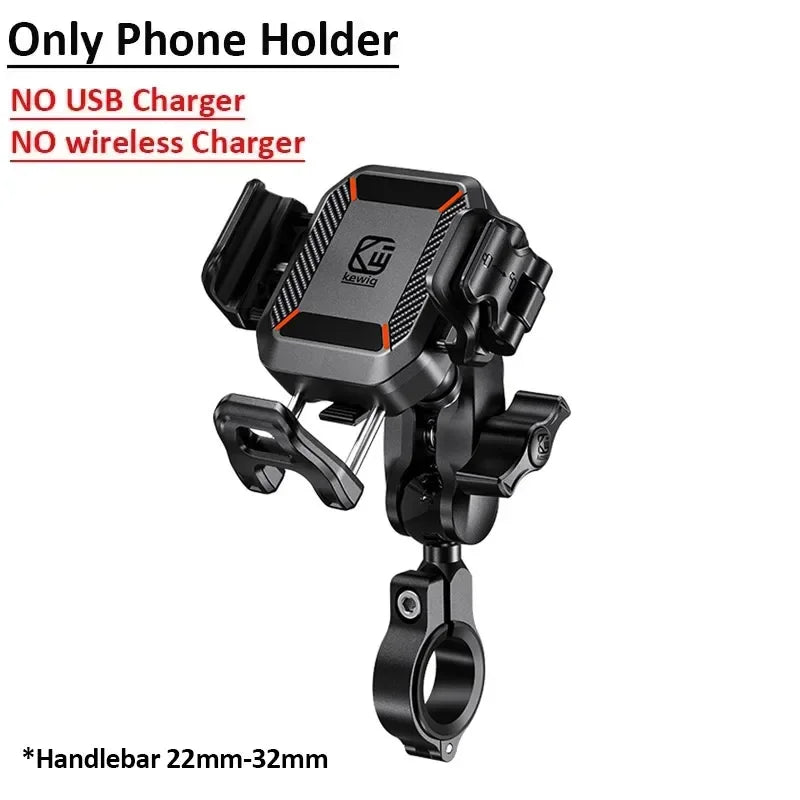 Uchwyt motocyklowy na telefon apex rush – ładowarka bezprzewodowa 15w i usb-c 36w