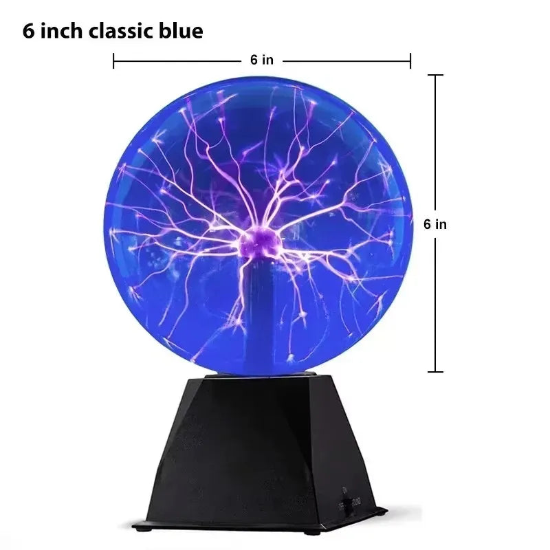 Lampa plazmowa 8 cali kontrolowana dźwiękiem - dotykowa lampka nocna led
