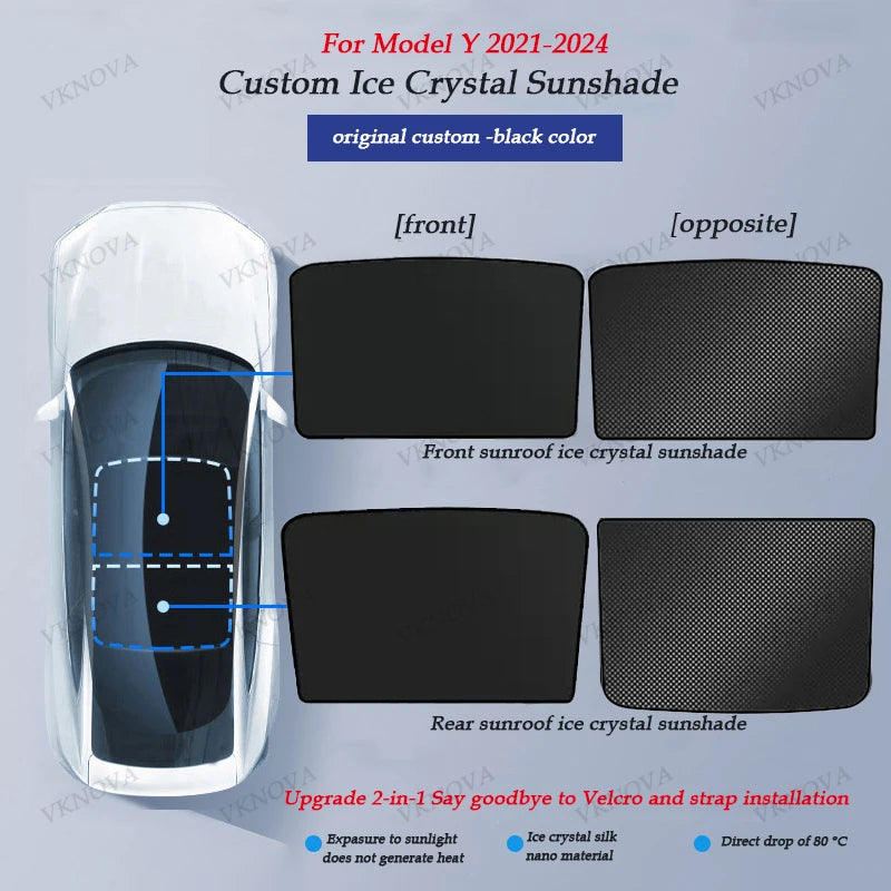 Osłona przeciwsłoneczna dachu tesla model 3 y highland juniper 2025 – ochrona uv