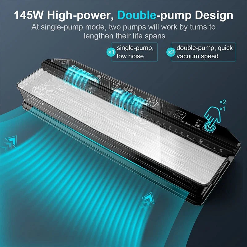 Donirt Professional Food Vacuum Sealer - Widen Design for Extended Freshness