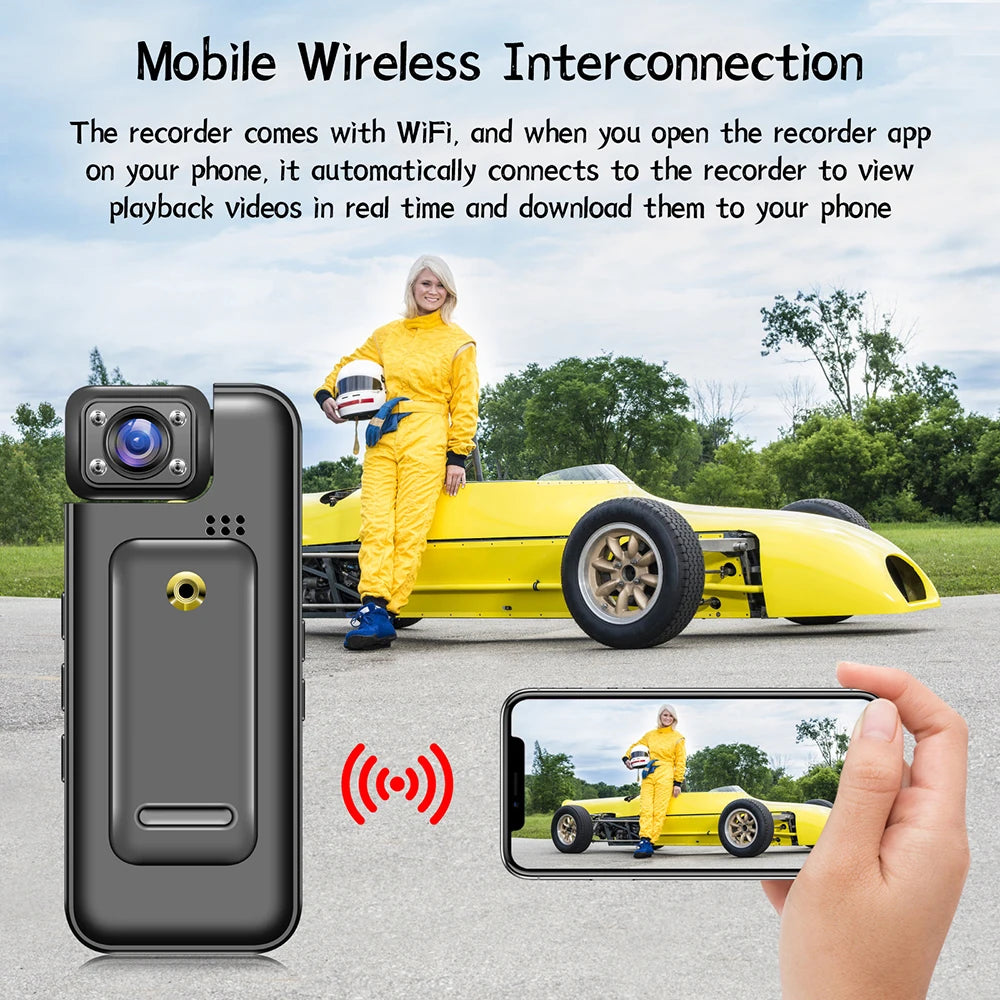 Mini 4K HD WiFi Body Camera | Wearable Security Recorder