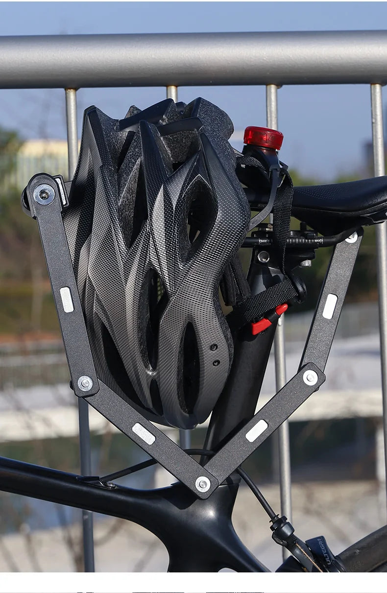 WEST BIKING Foldable Bike & Motorcycle Lock - Key & Password Security