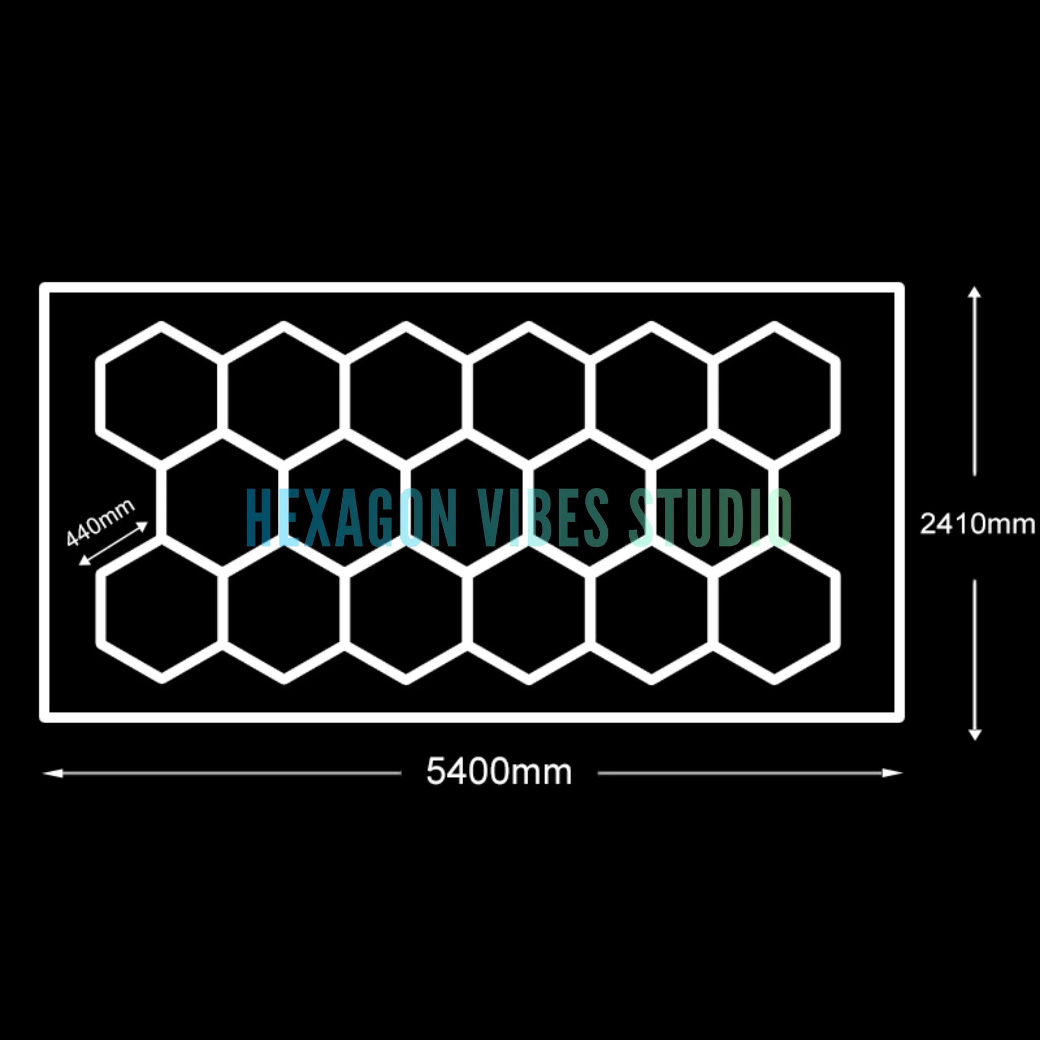 Sześciokątne lampy led do garażu 50000h 6500k ultra jasne