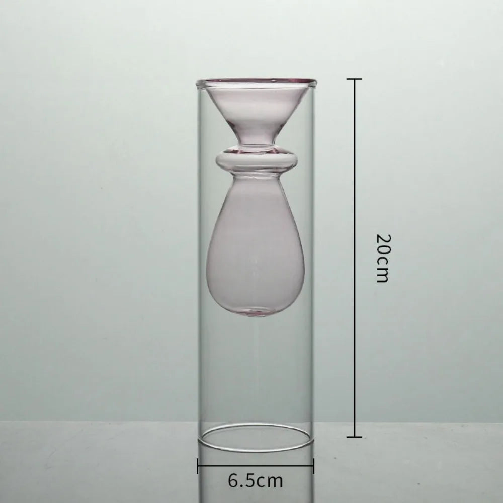 Eleganckie szklane wazony hydroponiczne – nowoczesna dekoracja ślubna i domowa