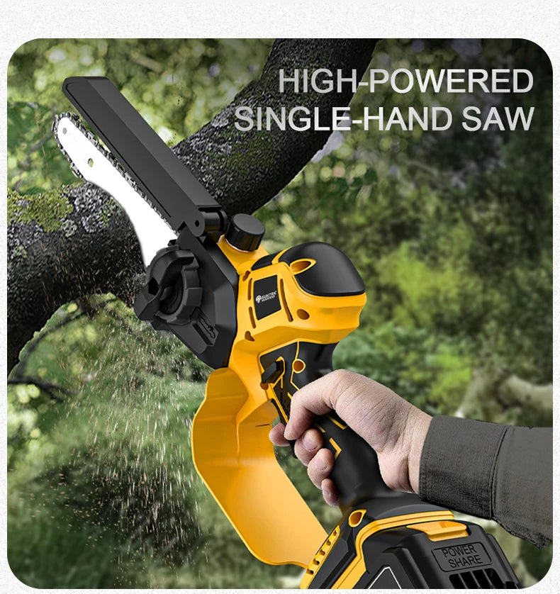 8-calowa 1380w bezszczotkowa elektryczna pilarka łańcuchowa – profesjonalna pilarka ogrodowa do baterii dewalt 20v