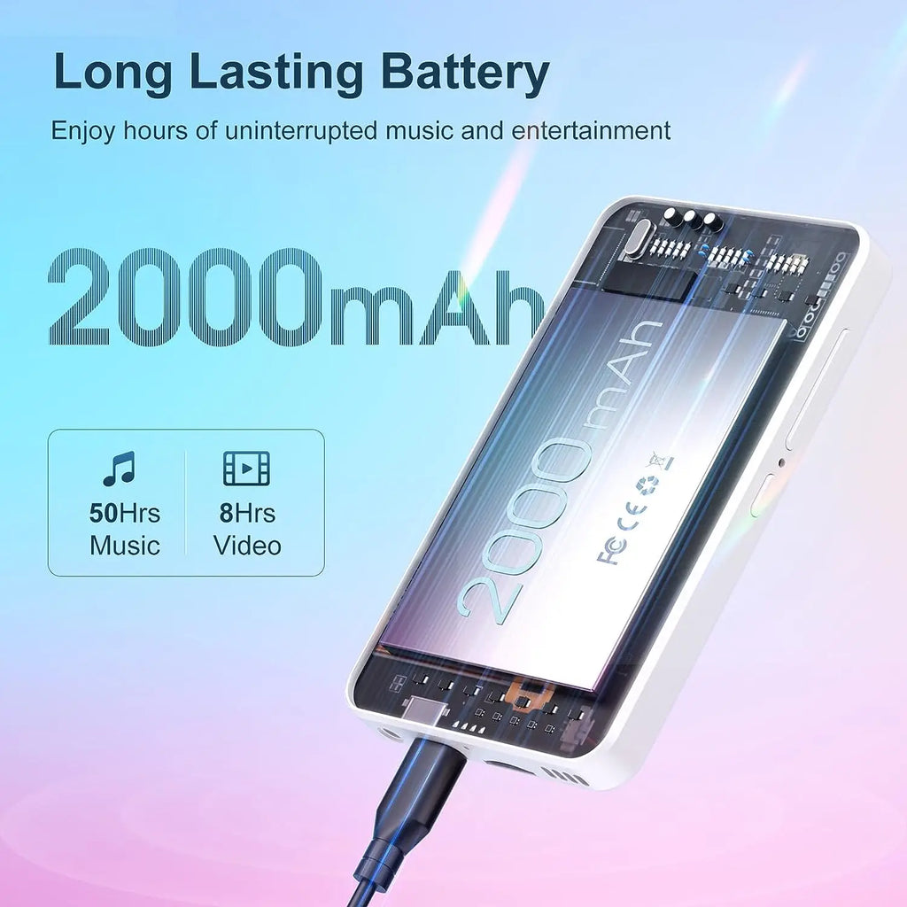 Odtwarzacz mp3/mp4 mechen android 9.0 | bluetooth, wifi, spotify | 512 gb - biały