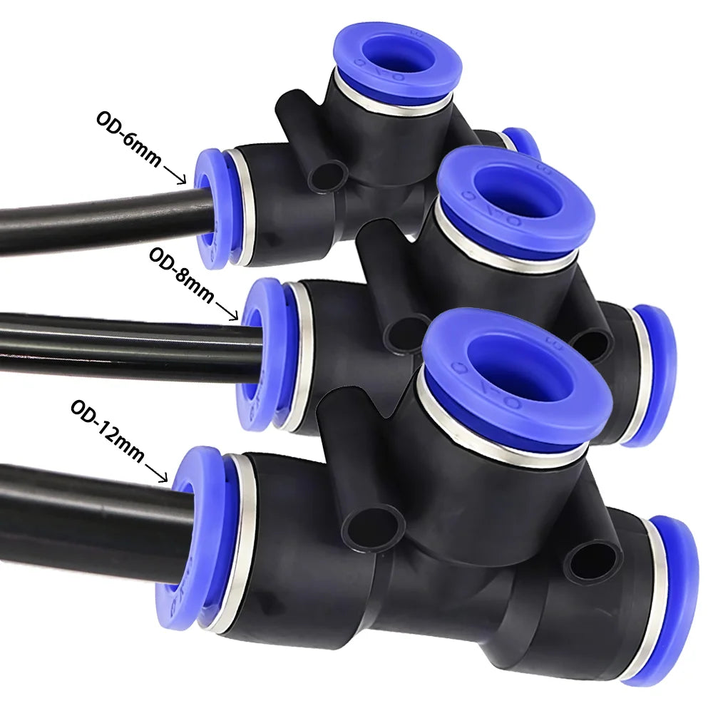 Vabena czarny wąż ogrodowy pe 1/4" 3/8" od 6-12mm – odporny na ciśnienie