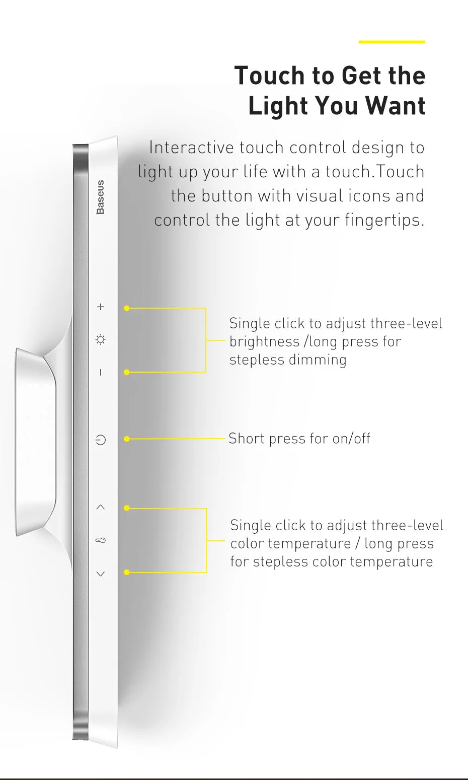 Baseus magnetyczna lampa na monitor – ochrona oczu i lampka biurkowa