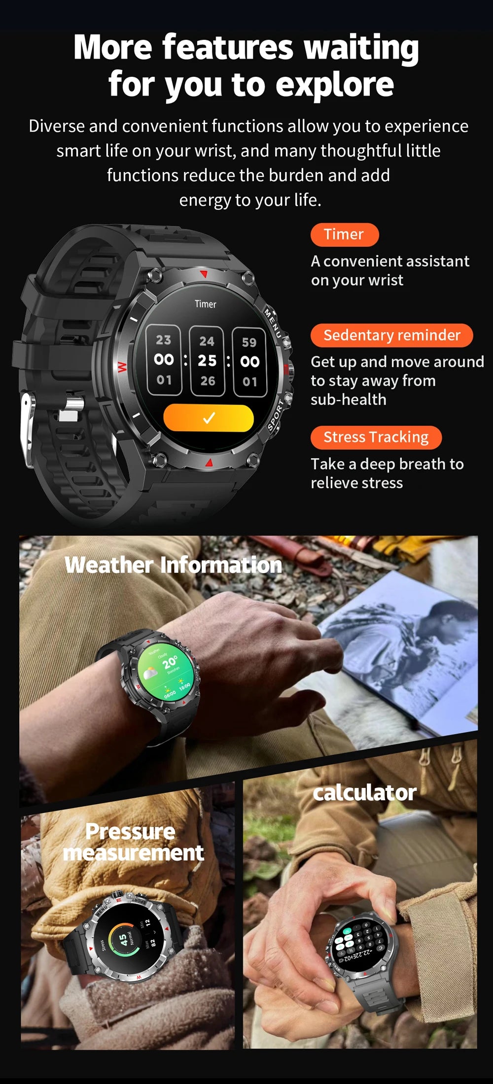 Colmi v76 smartwatch gps | ultra amoled i rozmowy bluetooth