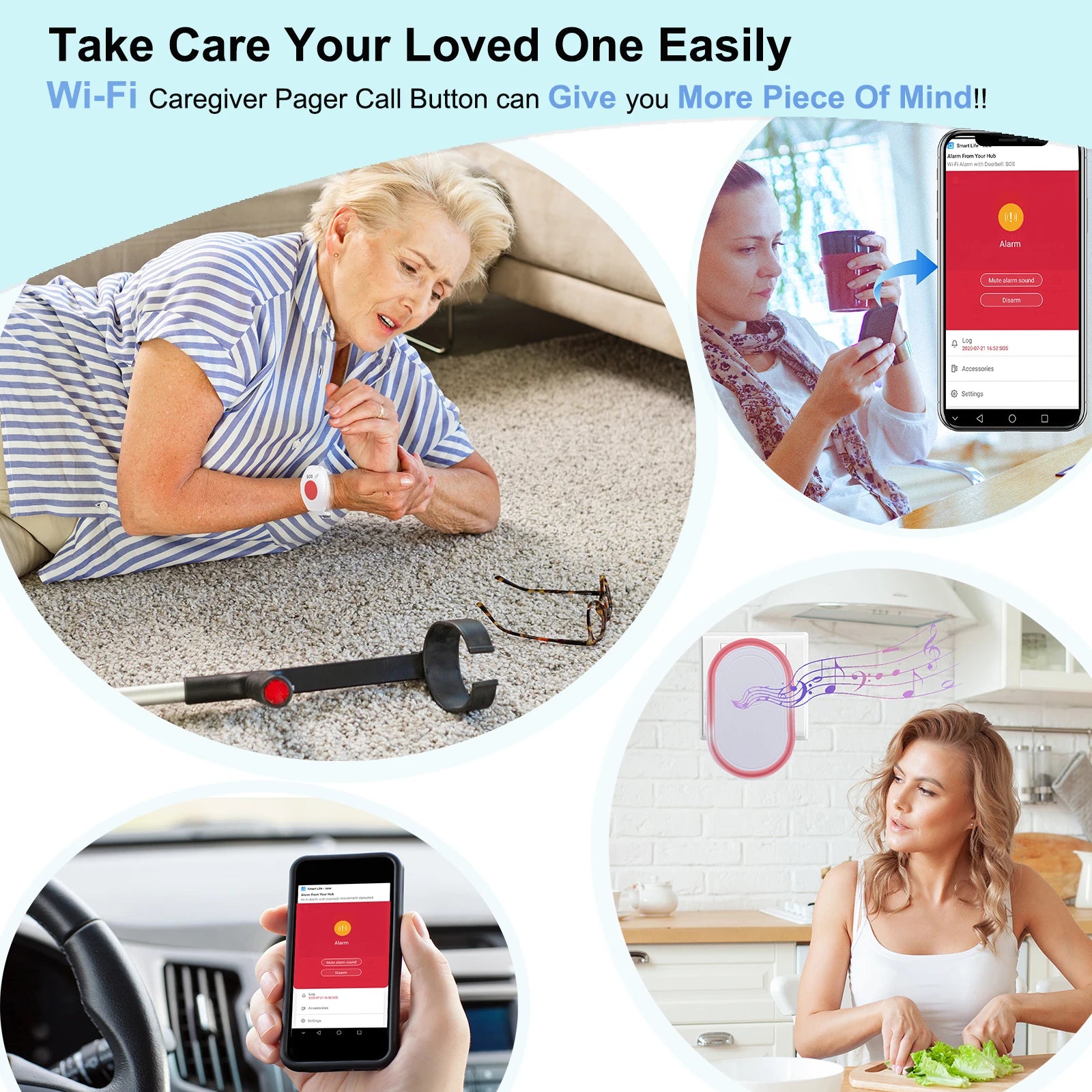 Tuya Wireless SOS Panic Button | Emergency Alert System