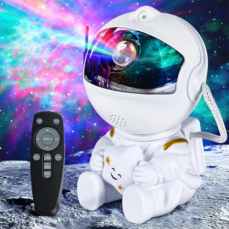 Projektor galaktyki astronauta – lampa gwiazd do pokoju dziecięcego