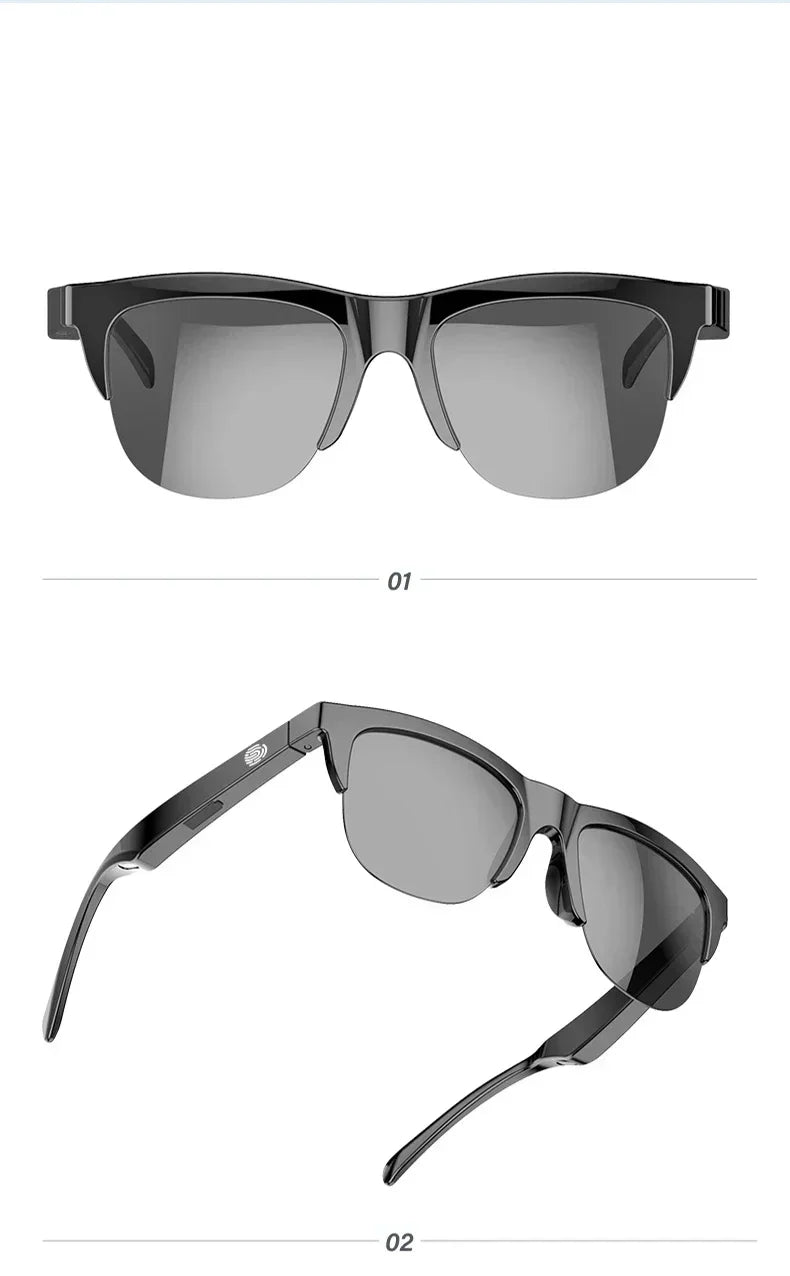 Inteligentne okulary przeciwsłoneczne dixsg z dźwiękiem bluetooth i ochroną przed niebieskim światłem
