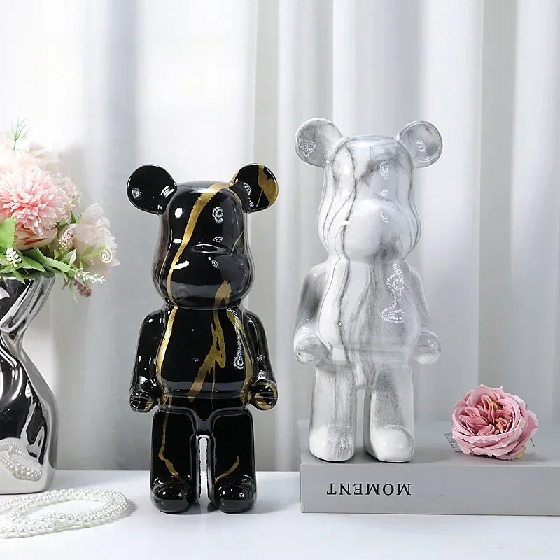 Nordic Bear Statue - Luxury Resin Figurine for Home Decor