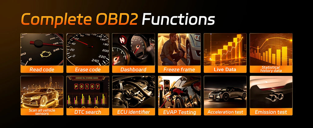 Skaner samochodowy 2026 konnwei kw905 obd2 bluetooth 5.0 do diagnostyki pojazdów