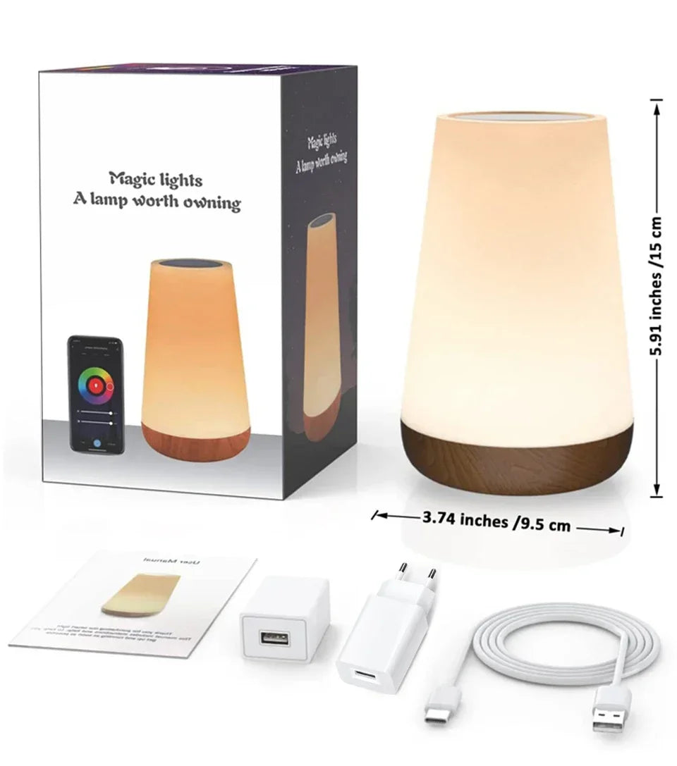 Inteligentna lampka nocna tuya wifi led - ściemniana lampa dotykowa z usb, alexa i google home