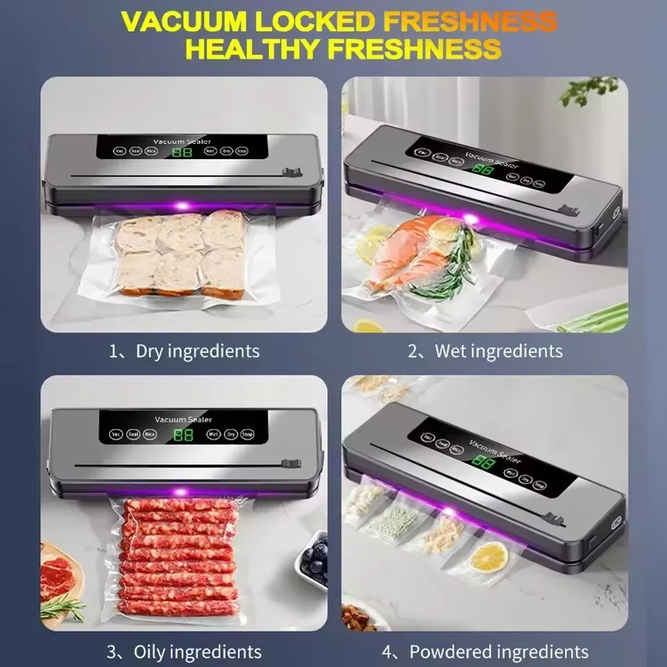 CENRR Electric Vacuum Sealer - Food Preservation System with Built-in Cutter