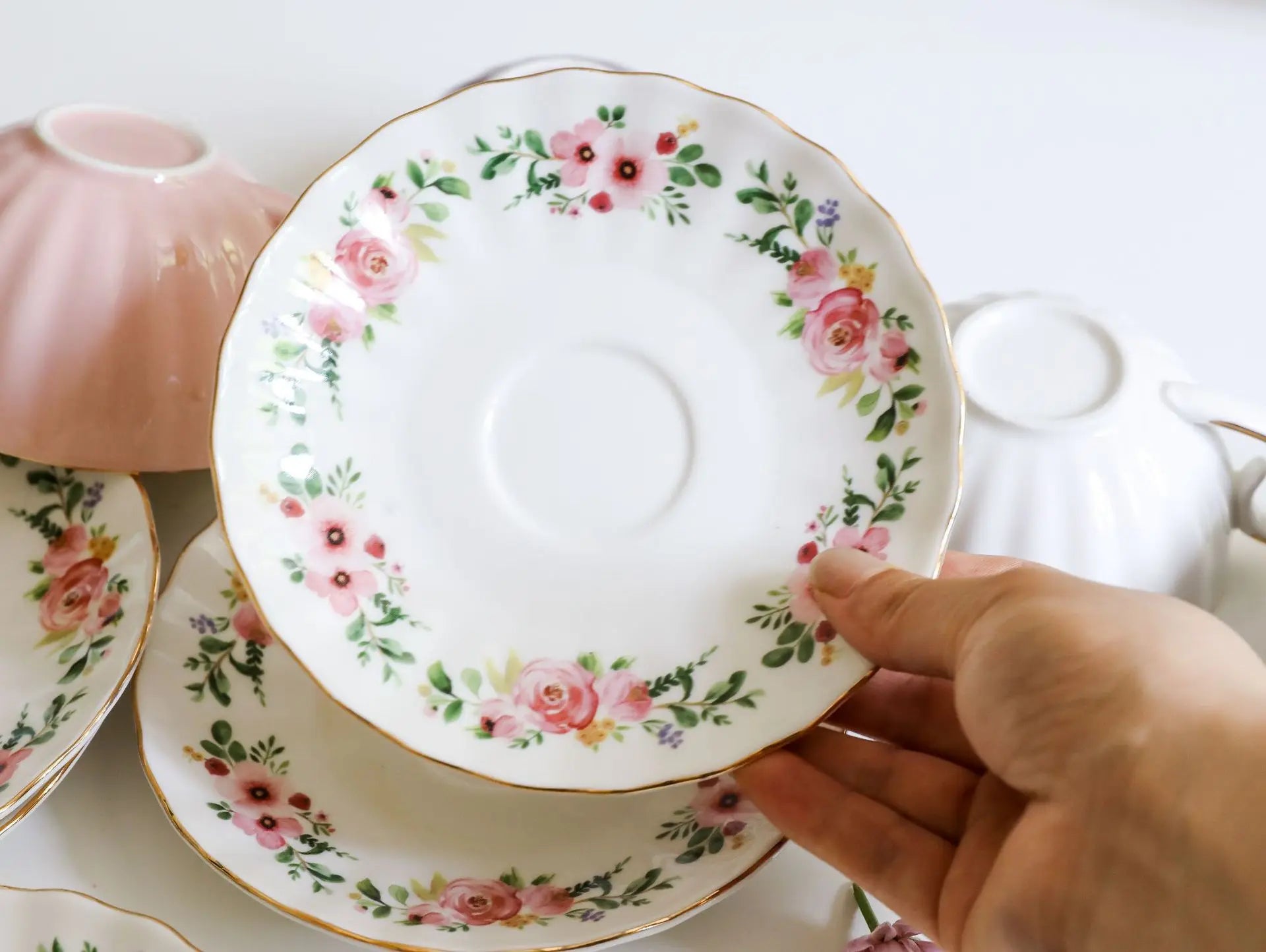 Vabena Luxury Bone China Coffee & Tea Set - Elegant Serveware